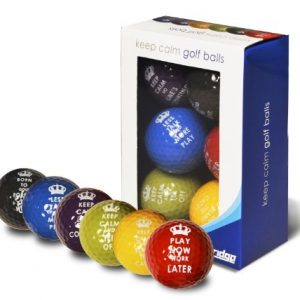 Palline da golf "Keep Calm" Longridge, , 6 pz., Multicolore (Multicolore)